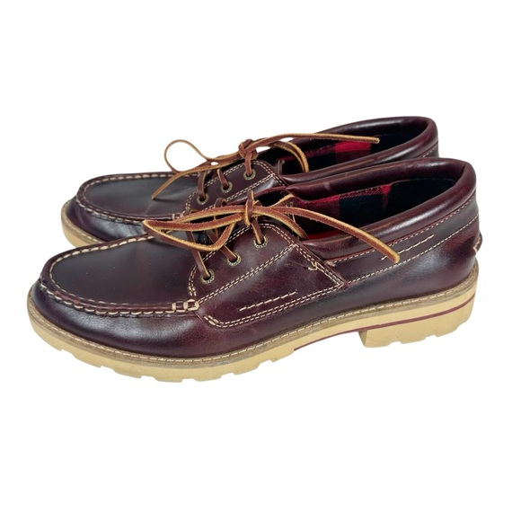 SPERRY Women's 9.5 Top-Sider Lug Sole Boat Shoe Galway Smooth Brown Leather - Picture 7 of 9